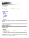 PCIe Protocol Suite 7.35 Readme