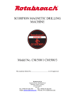 Rotabroach Scorpion User Manual - Rapid Welding and Industrial