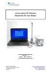 Active Control Of Vibration Educational Kit User Manual