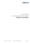 User Manual - ECOsens Fuel Report - Fueldata Information Systems