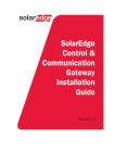 Control and Communication Gateway Installation Guide - MAN