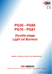 PG30 - PG60 PG70 - PG81 Double-stage Light oil
