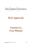 StarWeb - Approvals Manual - Star System Solutions Companion