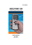 AEQ PAW-120 User Manual