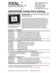 QUICKPANEL Family Price Catalog