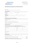 Vitality Medical Rental Agreement and Patient Intake Form
