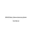 BRAVIS Basic Videoconferencing System User Manual