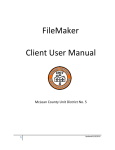 FileMaker Client User Manual