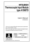 Thermocouple Input Module type A1S68TD User`s Manual (Hardware)