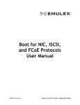 Boot for NIC, iSCSI, and FCoE Protocols User Manual