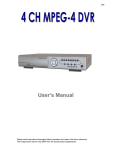 4 CH MPEG-4 DVR Manual