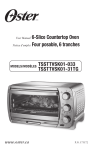 User Manual 6-Slice Countertop Oven Notice d`emploi Four