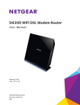 D6200 WiFi DSL Modem Router User Manual
