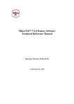 MikroTik™ V2.0 Router Software Technical Reference Manual
