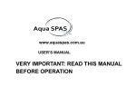 very important: read this manual before operation