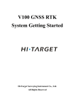V100 GNSS RTK System Getting Started - Geo