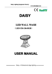 USER MANUAL - LED Stage lighting