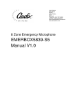 EMERBOXS5 8 zone Fireman`s Microphone