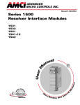1500 series  manual - Advanced Micro Controls Inc