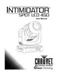 Intimidator Spot LED 450 User Manual Rev. 2