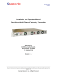 Installation and Operation Manual Rack Mount Multi