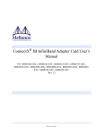 ConnectX IB InfiniBand Adapter Card User`s Manual