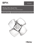 Marley Ultra Quiet Cooling Tower Fan user manual