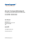 First-Strand cDNA Synthesis Kit For reliable first