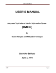 IAMIS End User Manual