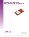 CDMA910CF User Manual - Janus Remote Communications