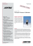 Compact Pressure Calibrator