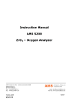 AMS 5200 Transmitter User Manual
