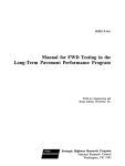 manual for fwd testing in the long
