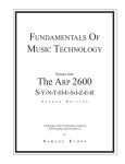 Arp 2600 Fundamentals Of Music Technology