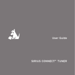 User Guide SiriUS ConneCt™ tUner