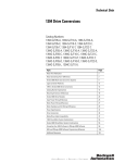 1394 Drive Conversions Technical Data