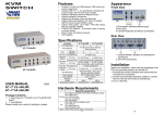 KVM SWITCH Features Specifications Hardware - AV