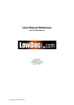 User Manual Reference