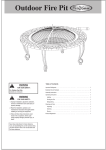 39" Cast Stone Fire Pit User Manual