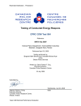 Testing of Conducted Energy Weapons CPRC