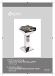 t Instruction Manual STAInLESS STEEL PEDESTAL BBQ