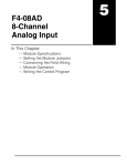5 F4-08AD 8-Channel Analog Input