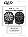 Viper 787 & 797 ELECTRONIC DARTBOARD