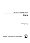 Electronic electricity meter EMS - Elgama