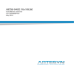 ARTM-9405 16x10GbE Installation and Use