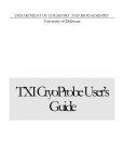 Users` Guide for TXI CryoProbe