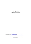 Gas System Software Manual