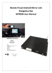 Wonde Proud Android Mirror Link Navigation Box WP9900 User