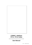 CAMAC Interface PC16 / PC16-Turbo User Manual - W-IE-NE