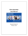 FDA eSubmitter User Manual